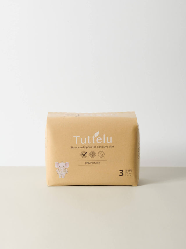 Pieluszki bambusowe, rozm. 3 (5–9 kg) / 28 szt.